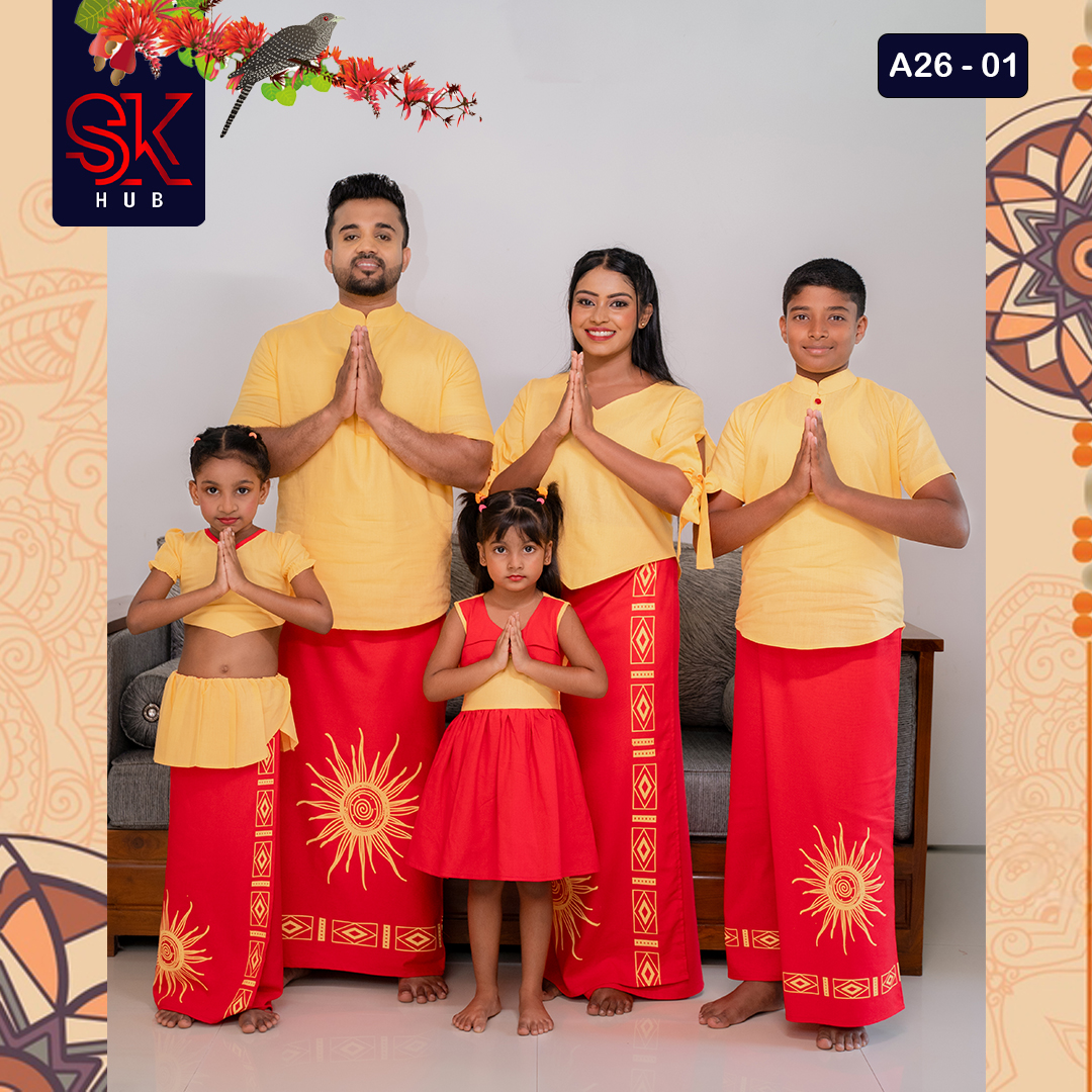 2026 SK HUB Avurudu Sarong & Lungi Collection - A26-001